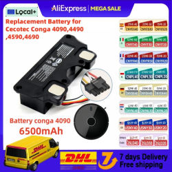 Batería de repuesto 100% nueva de 6500 mAh para accesorios de aspiradora robot CECOTEC CONGA 4090 4490 4590 4690, herramientas de repuesto