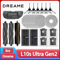 Dreame-Robot aspirador L10s Ultra Gen2/L30s Ultra, accesorios, Cepillo Lateral principal, paño de mopa, filtro Hepa, bolsa de polvo, repuestos