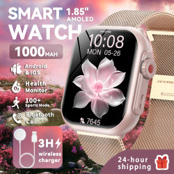 Reloj Inteligente Ultra2 SE para Mujer, Moda 2026, 1000mAh, Pantalla Táctil AMOLED de 1.85'', Llamadas Bluetooth, Compatible con Android e iOS