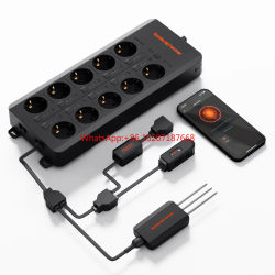 10 salidas GGS AC10 conectividad Bluetooth y WiFi tira de alimentación inteligente LED inteligente kits de controlador de luz de cultivo
