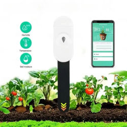 Sensor de Humedad del Suelo Mini, 1/2 Piezas, Medidor de Humedad para Jardinería y Césped, Monitor de Humedad del Suelo en Tiempo Real para el Hogar