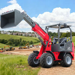 Cargador Diésel EPA Euro 5 W1150T, Mini Cargador Personalizado con Motor KUBOTA, Cargador Frontal 4x4 para Agricultura, Nuevo Cargador LANDWARD de 2 Toneladas