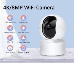 Neye 8MP 4K PTZ WiFi cámara de seguridad hogar interior 10X cámara con Zoom Digital AI seguimiento automático CCTV Monitor de bebé