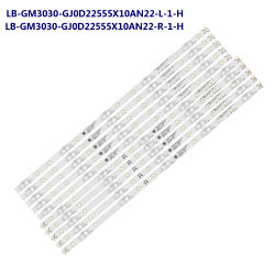 Tira de LED para iluminación trasera para TV PHILIPS de 55 pulgadas LB-GM3030-GJ0D22555X10AN22-R-1-H 55pus7304/12 55pus6704 55PUS7394 55PUS7504