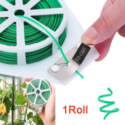Lazos giratorios para jardín, flejes multifuncionales para plantas trepadoras, bridas para cables de hierro autocortadas reutilizables para plantas y enredaderas
