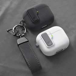 Funda protectora para Airpods 4, funda de lujo para auriculares, funda para Apple Airpodspro 2 3 1/2 Air Pods Pro a prueba de golpes con gancho ﻿