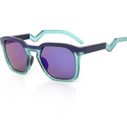 Gafas de Sol Cuadradas para Hombre y Mujer, Gafas de Sol de Moda para Conducir, Pescar, Actividades al Aire Libre, Accesorio de Marca, Gafas de Sol con Espejo, Protección UV400