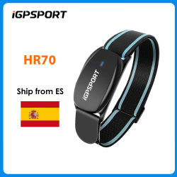Monitor de Ritmo Cardíaco iGPSPORT HR70, Brazalete Deportivo para Fitness y Running, Sensor de Ritmo Cardíaco Bluetooth ANT+ para Ciclismo y Ordenador de Bicicleta