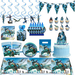 Decoración de Cumpleaños de la Película Avatar, Vajilla Desechable, Mantel, Plato, Vaso, Globo, Artículos para Fiestas de Bebés y Niños