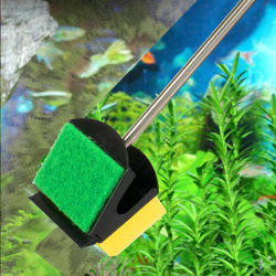 Cepillos de limpieza de plantas de vidrio para pecera de Acuario, limpieza flotante, raspador de algas para ventana, esponja, accesorios, herramientas de alta calidad