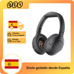 QCY-auriculares inalámbricos H3 Lite ANC, cascos por encima de la oreja con Bluetooth 5,3, cancelación activa de ruido, controlador de 40mm, sonido HiFi