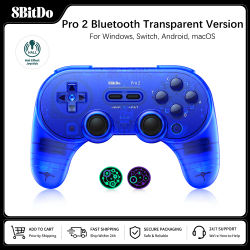 Controlador Bluetooth 8BitDo Pro 2 con Joystick de Efecto Hall para Apple, Nintendo Switch 2, PC, MacOS, Android, Steam Deck