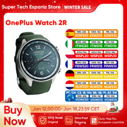 OnePlus Watch 2R Smartwatch Snapdragon W5 + BES Pantalla AMOLED de 1,43 pulgadas 100 horas de duración de la batería Bluetooth llamada WiFi IP68 Wear OS por Google