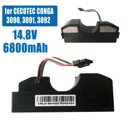 CECOTEC Conga 3090 6800mAh 14,4V Batería de Repuesto para Robot Aspirador Compatible con Modelos 3091 3092 1690 1890 2090