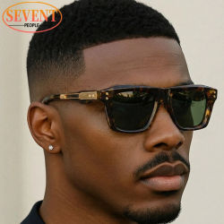 Gafas de Sol Cuadradas Clásicas Estilo Steampunk para Hombre, Marca de Lujo 2026, Gafas de Sol Punk para Exteriores, Retro, para Conducir