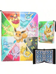 Carpeta Premium Pokémon TCG - 4 Bolsillos por Página, Carga Lateral, Regalo Autorizado para Coleccionistas, Regalo para Amigos, Regalo de Cumpleaños, Temática