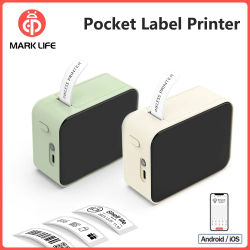 Marklife-impresora térmica portátil P15, Mini impresora de etiquetas sin tinta, Bluetooth, máquina de impresión adhesiva, etiquetadora de pegatinas