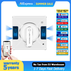 Robot Limpiacristales Liectroux YW509, Pulverizador de Agua de 4 Vías, Robot Limpiacristales para Pisos, Paredes y Vidrios del Hogar, Robot Aspirador para Ventanas, Navegación Inteligente,T