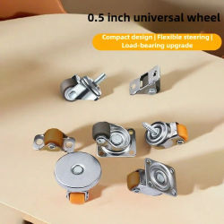 Mini ruedas universales silenciosas para muebles multiusos, banco de trabajo, carritos de compras, sillas de oficina, 4 Uds./0,5 pulgadas