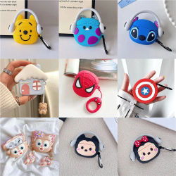 Fundas de silicona de dibujos animados 3D para Airpods 1 2 Air pods 3. ° funda protectora de carga de auriculares inalámbricos Bluetooth para Airpods Pro 2