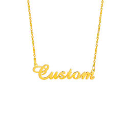 Collar de acero inoxidable con placa de identificación personalizada, gargantilla de oro con letras personalizadas, regalo de moda para mujeres y bebés