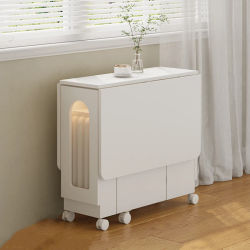 Mesas de Comedor modernas de estilo nórdico, mesas de Comedor plegables rústicas minimalistas, Mesa de Comedor de moda francesa, muebles Plegables para el hogar