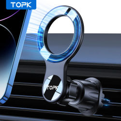 TOPK Soporte magnético para teléfono para automóvil, 20 súper imanes Soporte para teléfono para automóvil para salida de aire Magsafe, soportes para teléfono manos libres para su automóvil