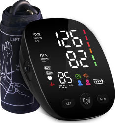 Kingclinic nuevo tipo de brazo doméstico Digital electrónico portátil LED medidor de presión arterial inteligente Monitor de presión arterial