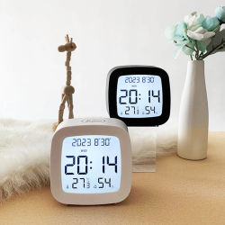 Reloj despertador Led con retroiluminación, pantalla LCD con batería, Monitor de temperatura y humedad para decoración del hogar y dormitorio, regalo para niños, 2025