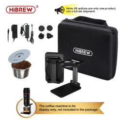 HiBREW-Adaptador de CA/CC, bolsa de viaje portátil, soporte para cafetera de coche, máquina de