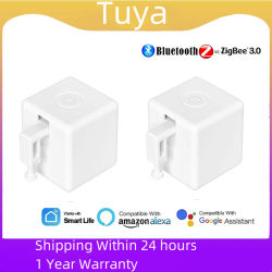 Tuya Zigbee 3,0 Bluetooth interruptor inteligente Fingerbot remoto cortina de garaje botón Robot empujador para Alexa Google Home asistente de voz