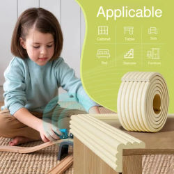Tira Protectora Anticolisión Autoadhesiva de 30x200cm, Protector de Esquinas de Pared para la Seguridad del Bebé, Cinta Protectora de Espuma para Esquinas de Muebles