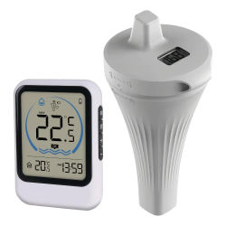 Termómetro para piscina con sensor de temperatura para piscina, pecera, bañera, medidor de temperatura del agua, monitor de temperatura
