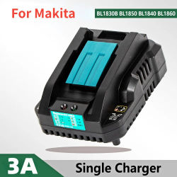Cargador de batería de iones de litio DC18RC 3A para Makita 18V 14,4 V BL1860B,BL1850B,BL1840,BL1830,BL1820,BL1415,BL1440 cargador de herramientas eléctricas