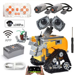Nuevo 687 Uds HOT WALL E aplicación de alta tecnología motorizada RC Robot funciones figuras bloques de construcción técnicos para niños juguetes regalo