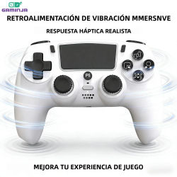 Controlador inalámbrico GAMINJA P55A con Bluetooth para PS5 y PC, doble vibración, Joypad de 6 ejes, panel táctil, puerto para auriculares