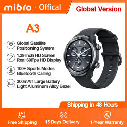 Mibro A3 Smartwatch Diseño Super Ligero GPS Posicionamiento Bluetooth Llamadas Pantalla 1.39'' Monitor de Salud Reloj Deportivo Para Hombres Mujeres