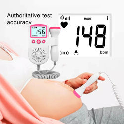 Doppler Fetal de 3,0 MHz, Monitor de frecuencia cardíaca prenatal para el hogar, estetoscopio, sónar