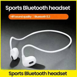 Auriculares Inalámbricos Bluetooth OWS, Conducción Ósea, Bluetooth 5.2, Auriculares Ligeros con Control de Llamadas, Auriculares con Carga Tipo C