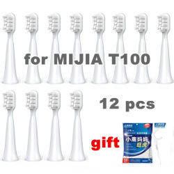 Cabezales de repuesto para Xiaomi Mijia T100 Mi, cabezales de cepillo de dientes eléctrico inteligente, limpieza, blanqueamiento, boquillas de cepillo de dientes saludables