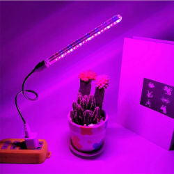 Luz LED de cultivo de 5V, lámpara de espectro completo para plantas con manguera Flexible, lámpara Phyto USB para invernadero interior, luz hidropónica para plántulas de flores