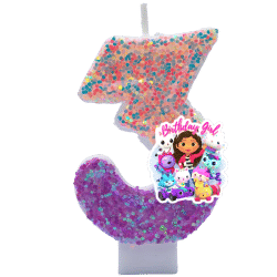 Lindas Velas de Anime 3D con Números del 0 al 9 de Gabby's Dollhouse, Velas para Pastel de Cumpleaños Infantiles, Regalos para Fiestas de Baby Shower