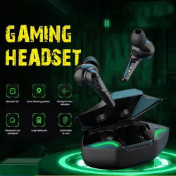 Auriculares TWS Bluetooth 5,0, auriculares estéreo para juegos y deportes, auriculares inalámbricos con micrófonos, caja de carga para teléfonos inteligentes