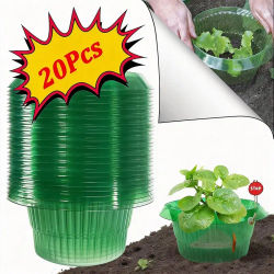Protectores Reutilizables para Vegetales, Collares de Protección Contra Caracoles y Babosas para Plantas de Jardín, Protector Agrícola para Ahorrar Agua y Proteger Flores