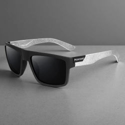 Gafas de Sol Polarizadas Negras de Moda para Hombre y Mujer, Gafas de Sol Cuadradas Clásicas para Hombre, Elegantes para Conducir al Aire Libre, Pescar, Deportes, Protección UV400