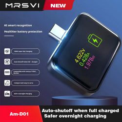 Cargador inteligente MRSVI con apagado automático por IA, detección de carga completa y desconexión automática para iPhone y Android ﻿ Accesorios