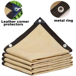 90% sombreado HDPE Beige parasol red jardín planta cobertizo sombreado vela protección UV pérgola al aire libre cubierta solar toldo de piscina