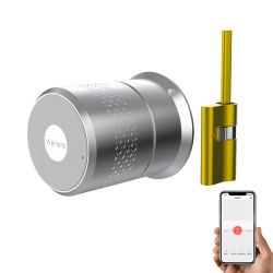 Wehere M521 cerradura de puerta inteligente cilindro de huella digital Bluetooth para puerta 50-100mm de espesor soporte TUYA TTlock opción múltiple