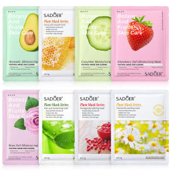 8 Uds. Mascarilla Facial de plantas naturales, mascarillas faciales para el cuidado de la piel, mascarilla Facial hidratante reafirmante, cuidado Facial, Cosméticos Coreanos