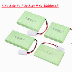 3,6 V/4,8 V/6V/7,2 V/8,4 V/9,6 V 3000mah NI-MH batería recargable enchufe Tamiya para juguetes Rc coche barco tanques trenes Robot piezas de pistola